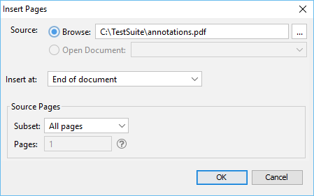 Inserting Pages In PDF Studio PDF Studio Knowledge Base